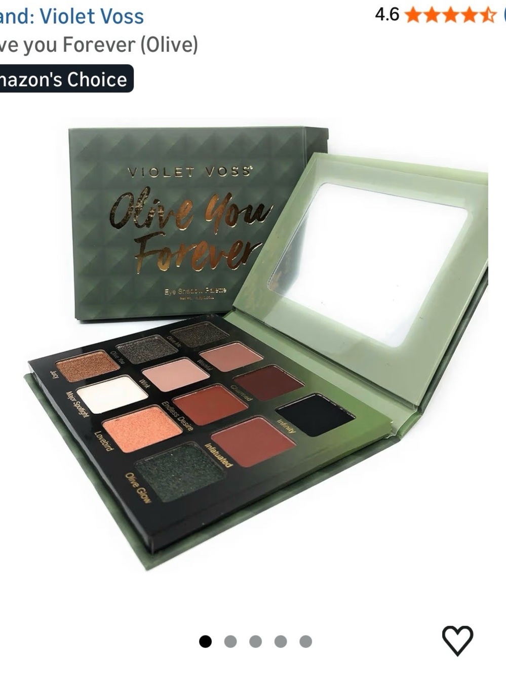 Violet Voss Olive You Eyeshadow Palette — Olive, Rose, Bronze & Plum Mix - Picture 4 of 9